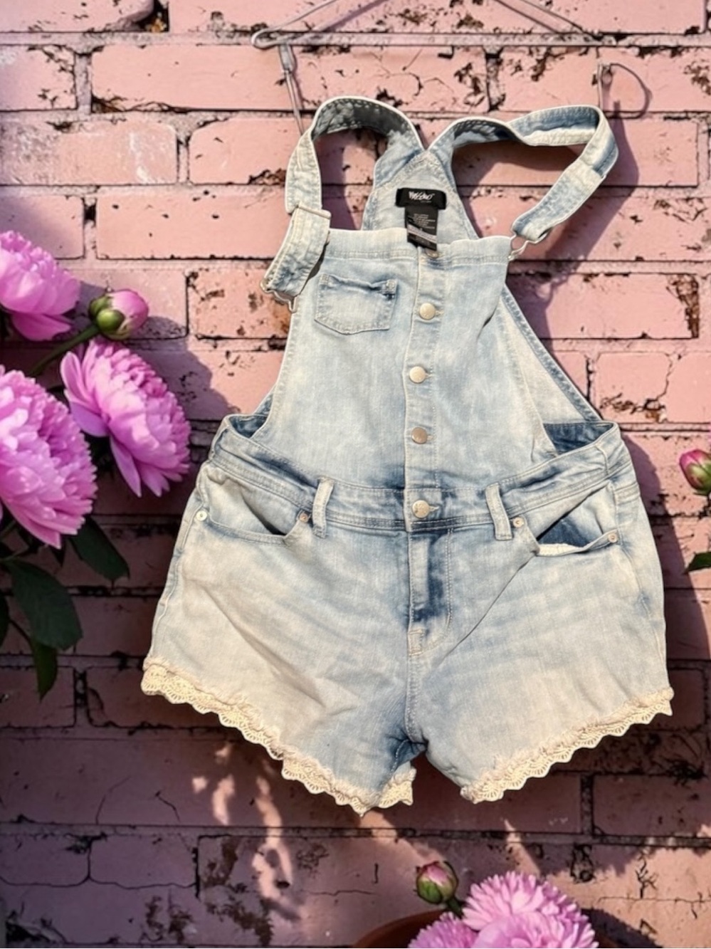 Mossimo Y2K 90s jean jumpsuit overalls shorts